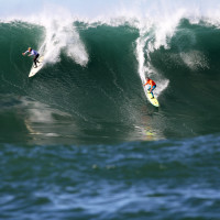 Mavericks Invitational Surf Contest 2012-2013 as shot from :Water-Wizards" = OceanFilmBoat